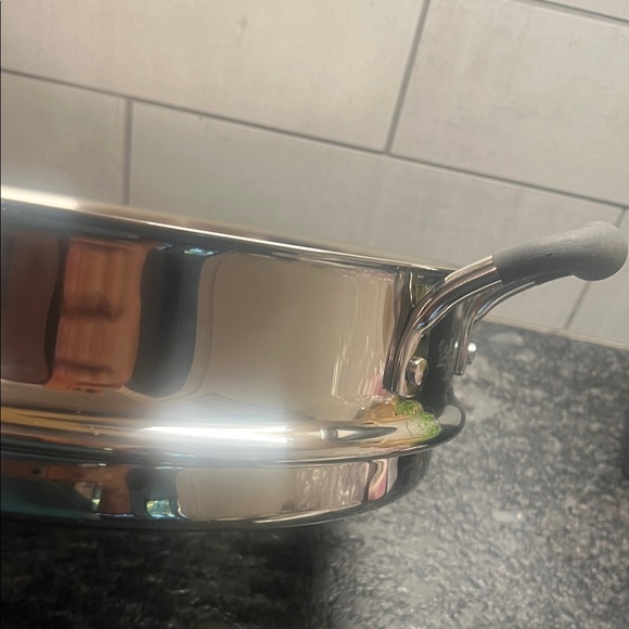 Pampered Chef Stainless Steel Steamer/Strainer basket with Handles. NIB 12” - Picture 2 of 6